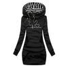 Tahlia | Stylisches Kapuzenkleid mit Druck