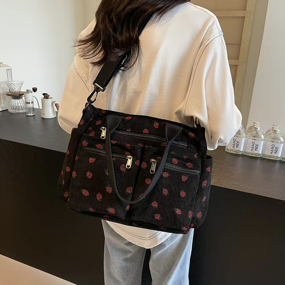 Lisabeth | Erdbeer-Cordtasche