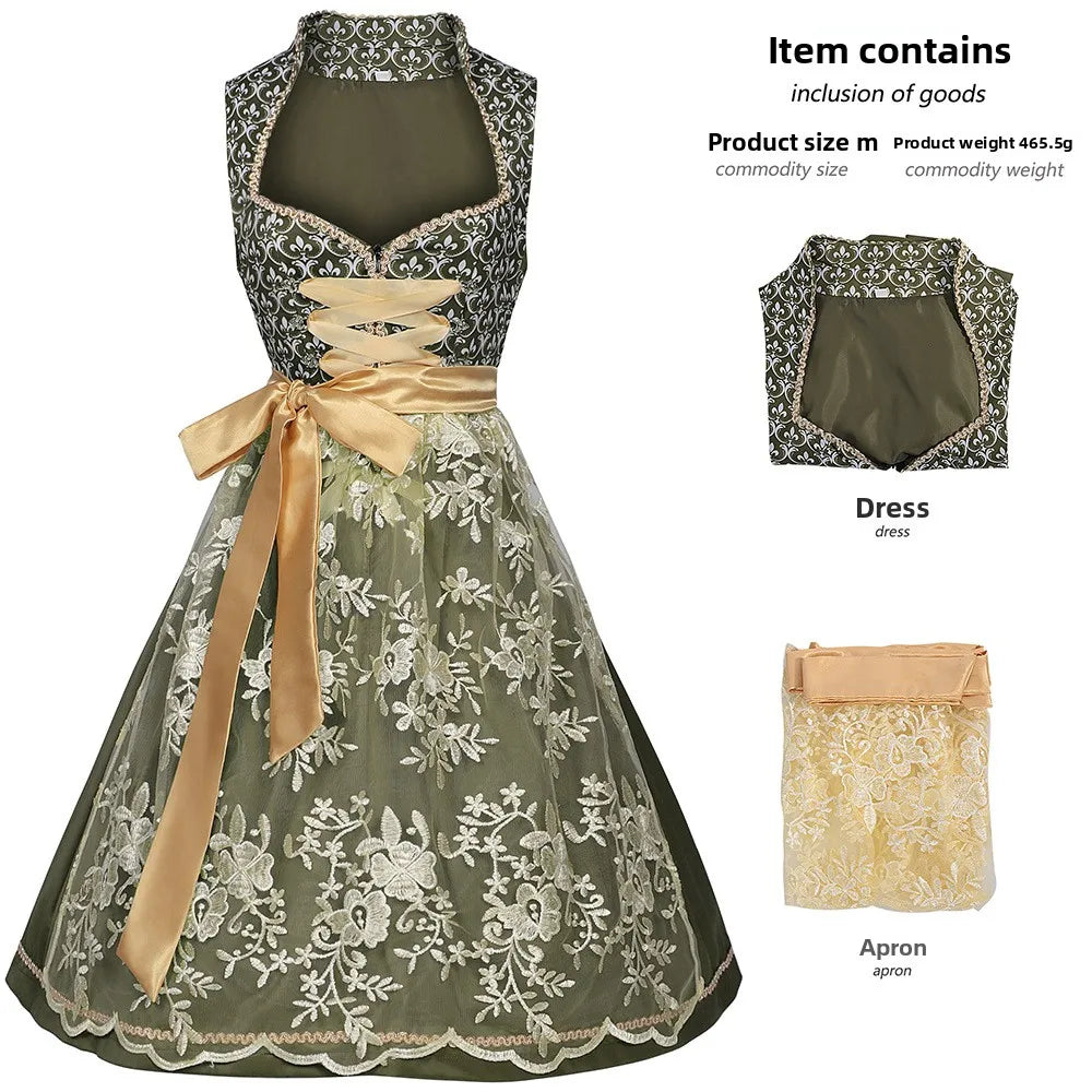 Oktoberfest Dirndl Kleid für Damen mit edlen Details