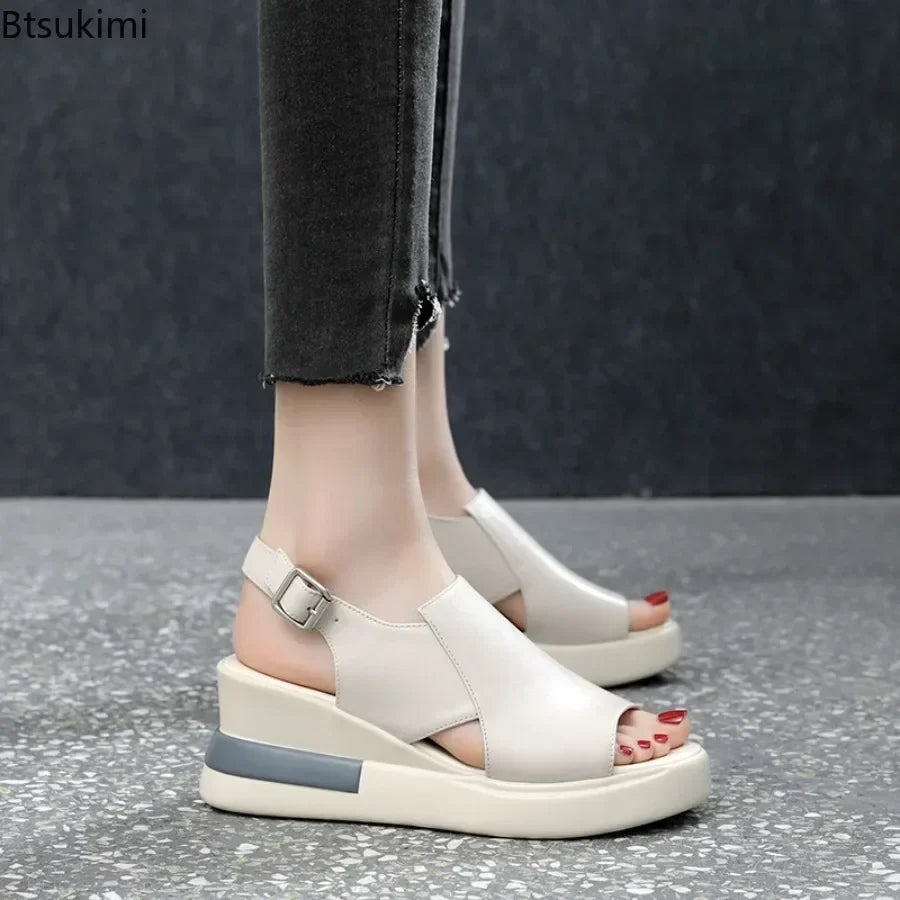 Siera™ | Keilsandalen mit Schnallenriemen für Damen