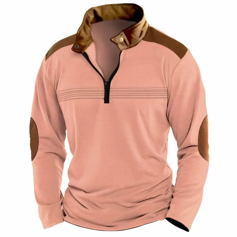 Patrick™ | Stilvolles Patchwork-Poloshirt für Herren