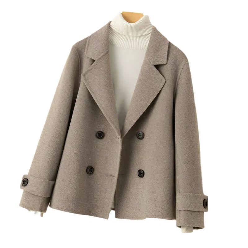 Vivienne™ – Eleganter Kaschmir-Blazer - Kaffee / S