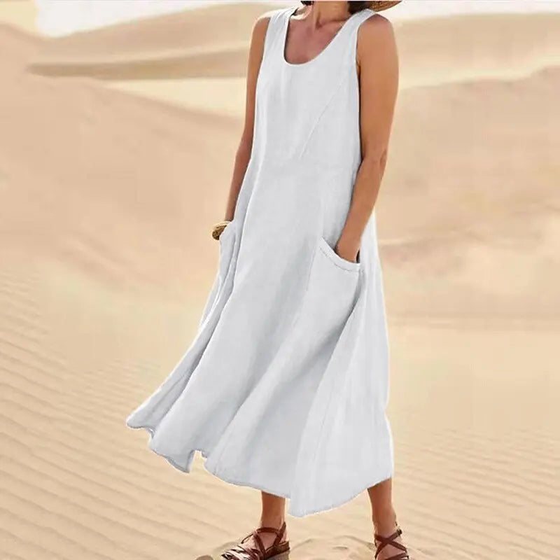 Lorelei | elegantes Leinenkleid für den Sommer