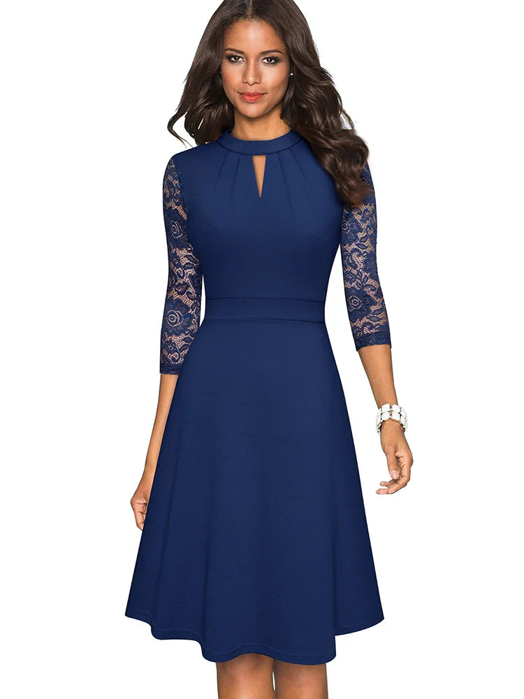 Valentina | Elegantes klassisches Spitzenkleid