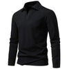 Jason | stilvolles langärmeliges Baumwoll-Poloshirt für Herren