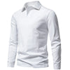 Jason | stilvolles langärmeliges Baumwoll-Poloshirt für Herren
