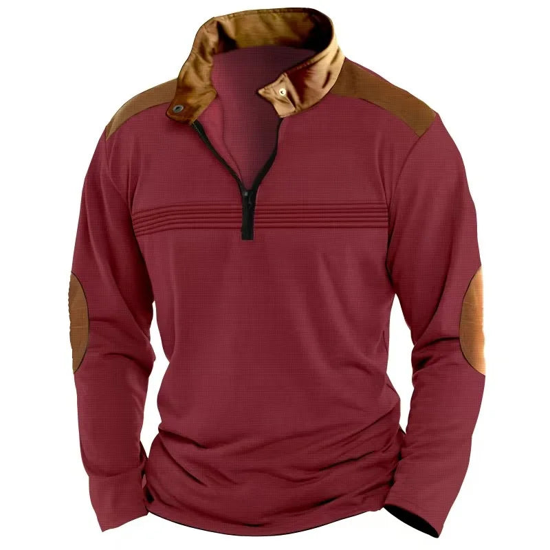 Patrick™ | Stilvolles Patchwork-Poloshirt für Herren