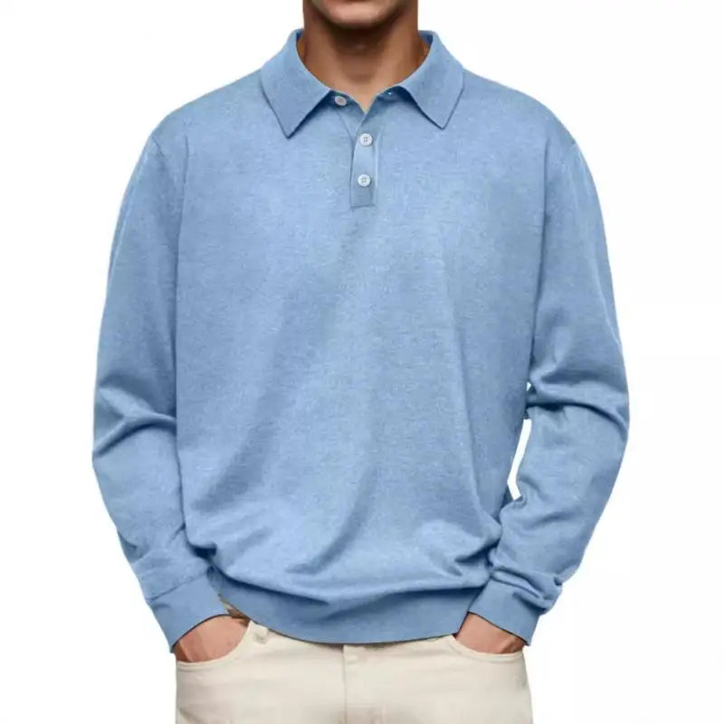 Been | Lässiges Langarm-Poloshirt