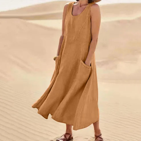 Lorelei | elegantes Leinenkleid für den Sommer