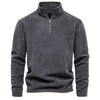 Herman | Kuscheliger Fleecepullover für Männer - Dunkelgrau / S