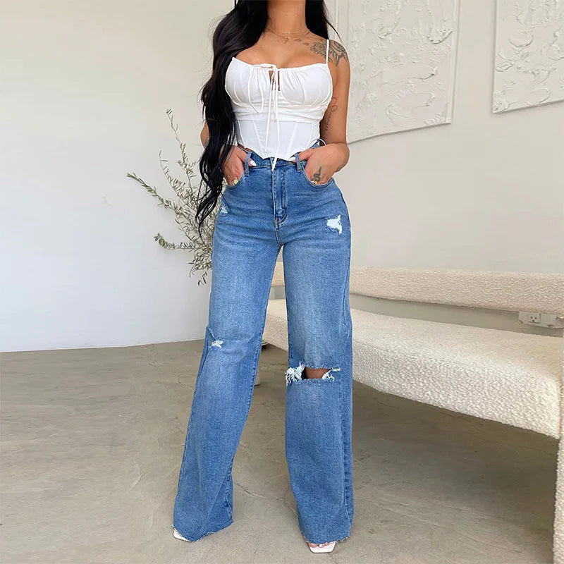 Violet | Trendige High-Waist-Jeans für Damen
