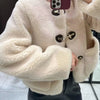 Osoria™ | Herbst-Winter-Fleecejacke mit O-Kragen - Schwarz / S