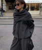 Leona™ - Kuscheliger Mantel mit integriertem Schal - Sweaters - S