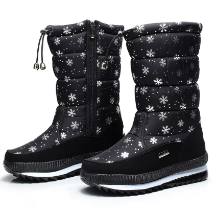 Stefi™ | Rutschfeste und wasserdichte Kunstfell-Schneestiefel