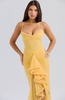 Maya | Feminines Maxi-Kleid mit zarten Rüschen