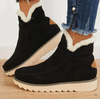 Kyrra™- Fellstiefel aus weichem Kunstleder - lässig, warm, dehnbar - woman - Schwarz / 35