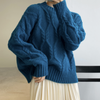 Fiona™ | Oversize Strickpullover mit Fledermausärmeln - Womens Cardigan and Sweater - Dunkelblau