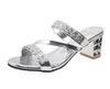 Shea | Strass-Sandalen mit Blockabsatz