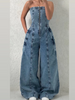 Zoa | Denim Bandeau-Zip-Overall und Jacke im Set