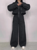 Zoa | Denim Bandeau-Zip-Overall und Jacke im Set