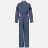 Zoa | Denim Bandeau-Zip-Overall und Jacke im Set