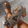 Tifany | Retro-Sandalen mit Blockabsatz und verstellbarem Riemen
