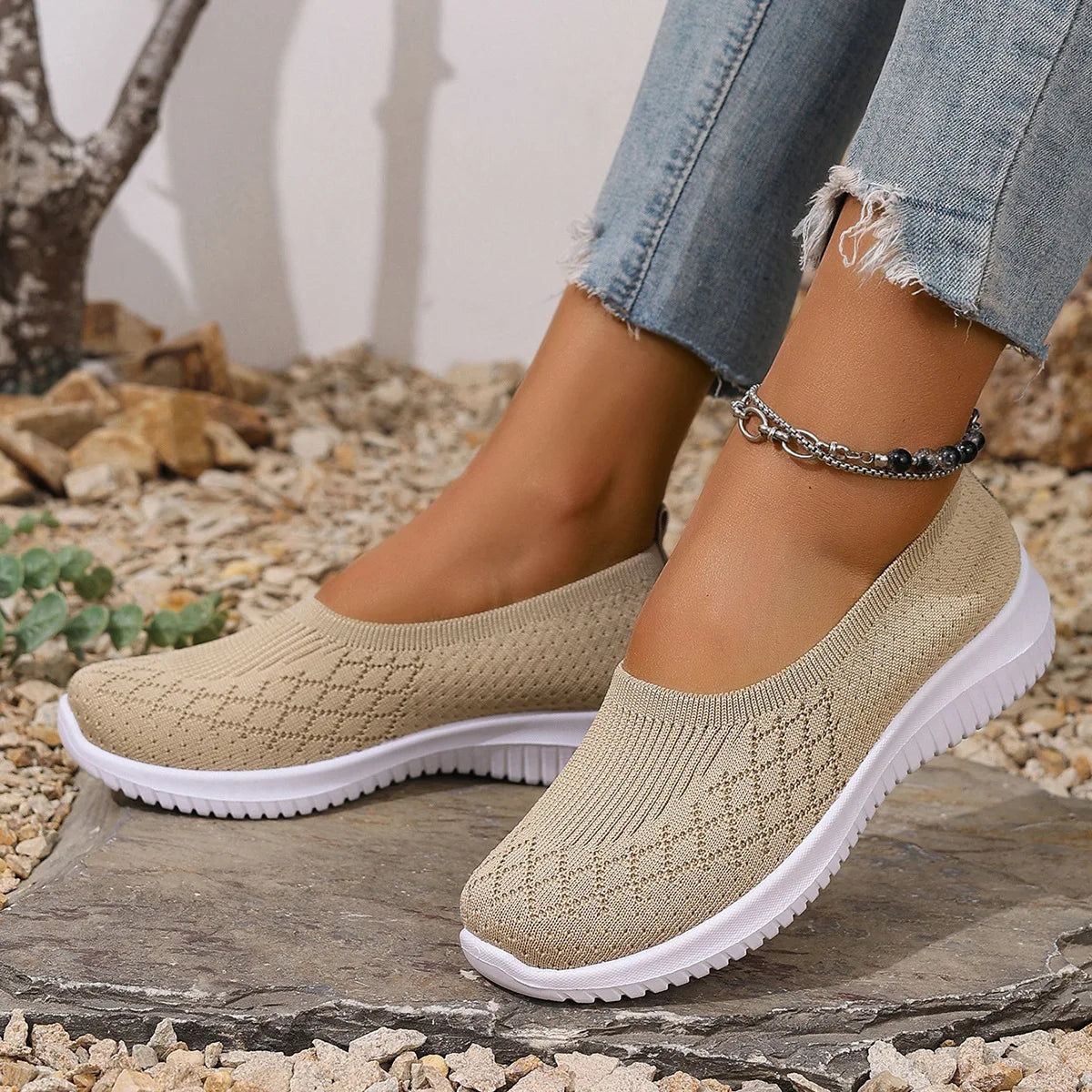 Sofina | Rutschfeste atmungsaktive Slipper