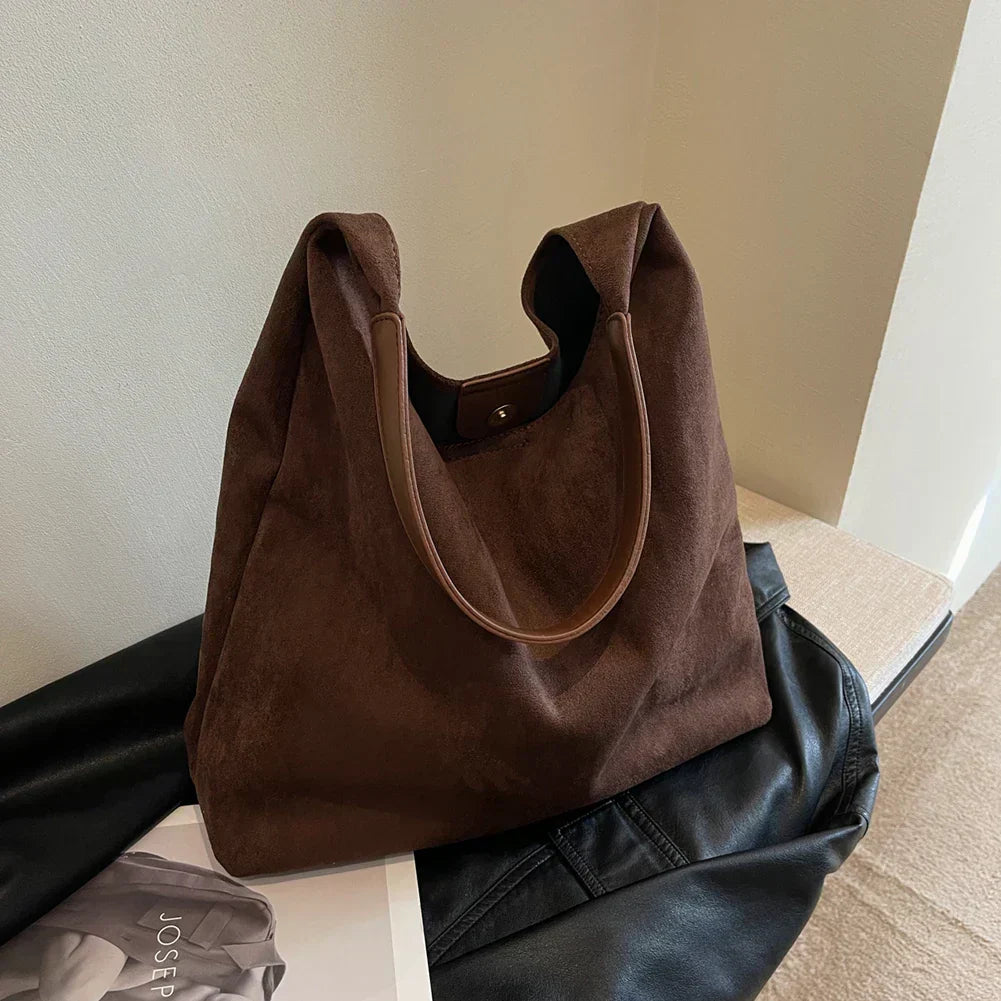 Zerra | elegante Wildledertasche - SM0226 - Kaffee