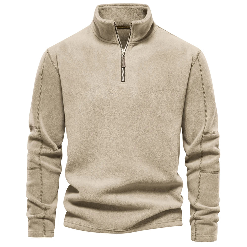 Herman | Kuscheliger Fleecepullover für Männer - Beige / S