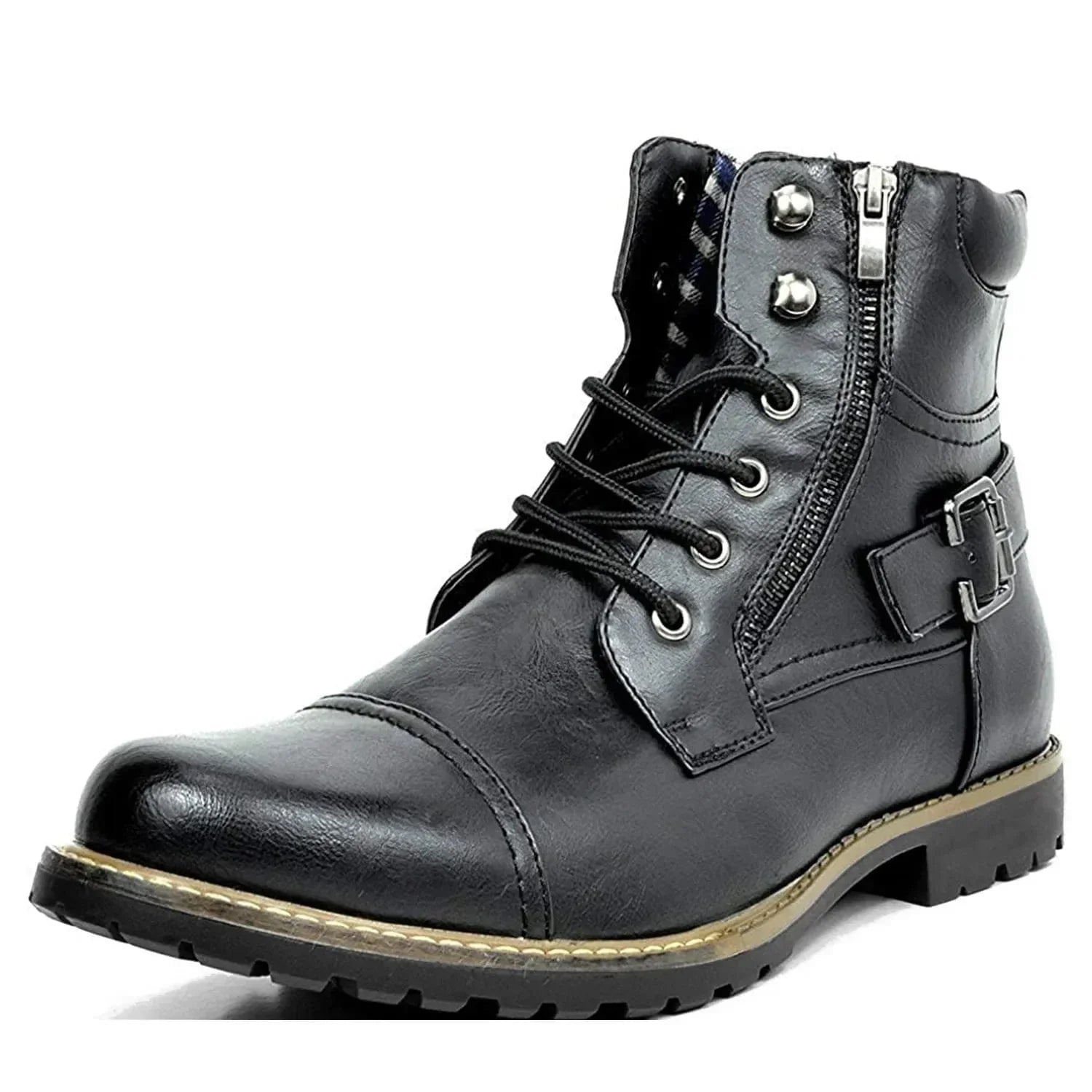 Kakui - Constable Schnürstiefel aus Leder - Schwarz / 38