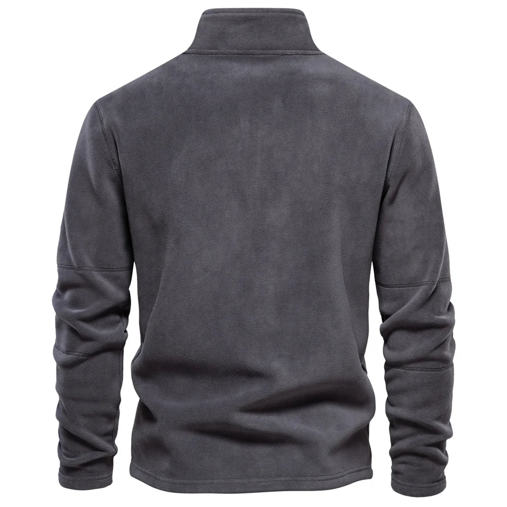 Herman | Kuscheliger Fleecepullover für Männer - Braun / S