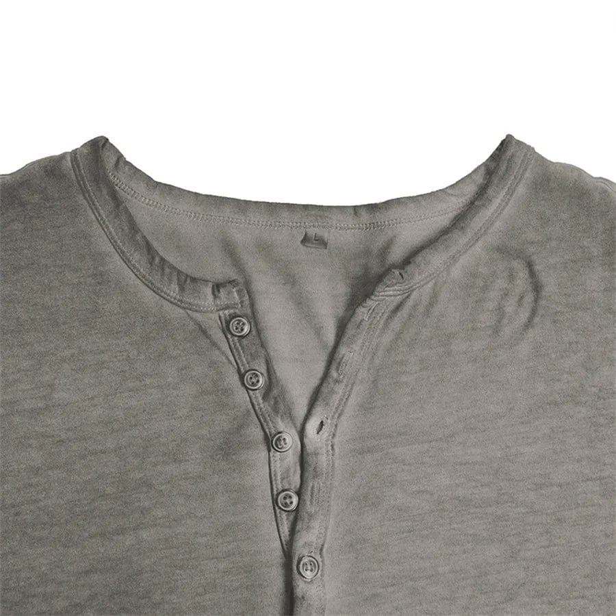 Scott - Knopfleiste Langarm - Taupe / S
