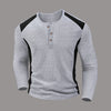 Jovan | Waffelgestreiftes Langarmshirt