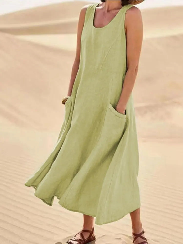 Lorelei | elegantes Leinenkleid für den Sommer