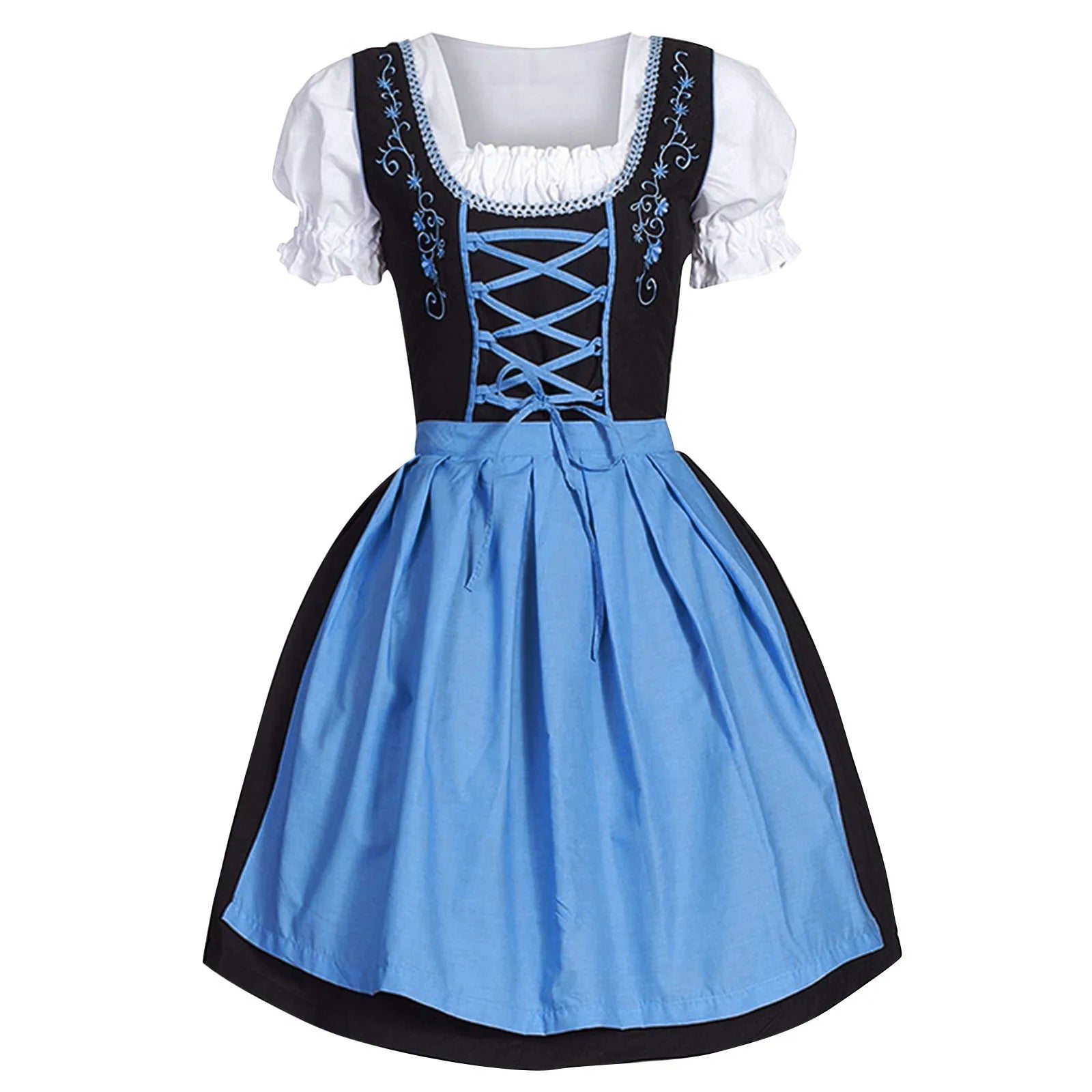 Rosa | Oktoberfest-Biermädchenkleid - Blau / M
