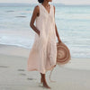 Cavela | Ärmelloses Sommerkleid mit Knopfleiste