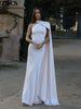 Milani | Zeitloses Maxikleid mit fließendem Umhang