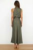 Rochelle | Feminines Satin-Kleid mit Neckholder-Ausschnitt