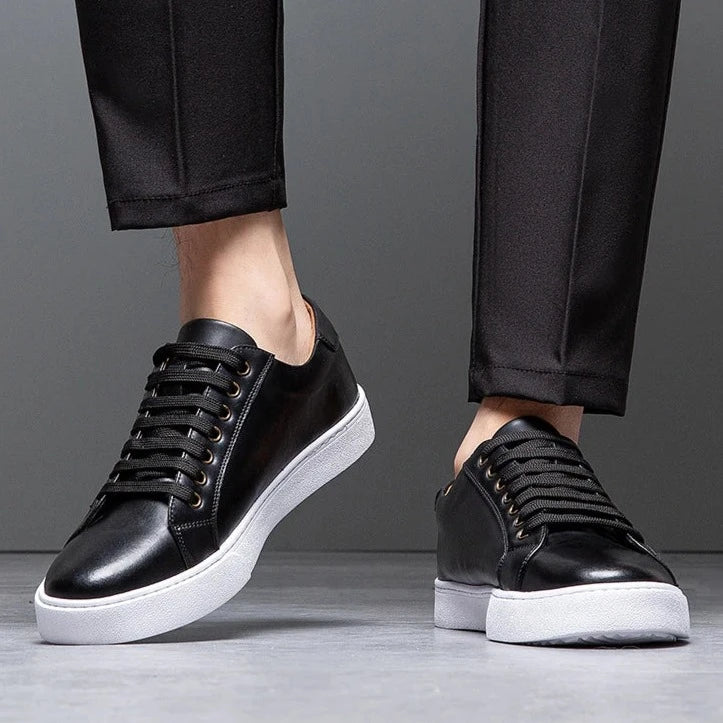 Blitz™ - Herren Sneaker aus Leder - Schwarz / 38