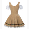 Anneliese | Oktoberfest Biermädchen Kleid ästhetischer Look - Braun / S