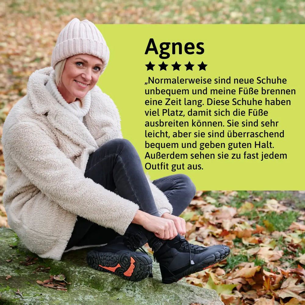 Glacier™ - Isolierte Winter-Barfußschuhe - Blau / 36