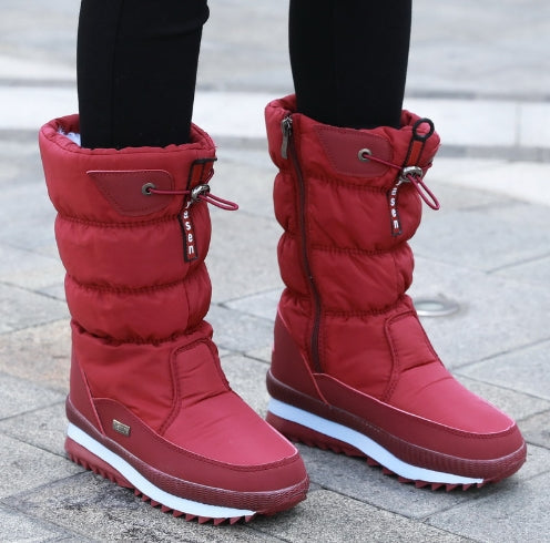 Stefi™ | Rutschfeste und wasserdichte Kunstfell-Schneestiefel