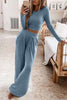 Tamara | Geripptes Crop-Top & Hosen-Set