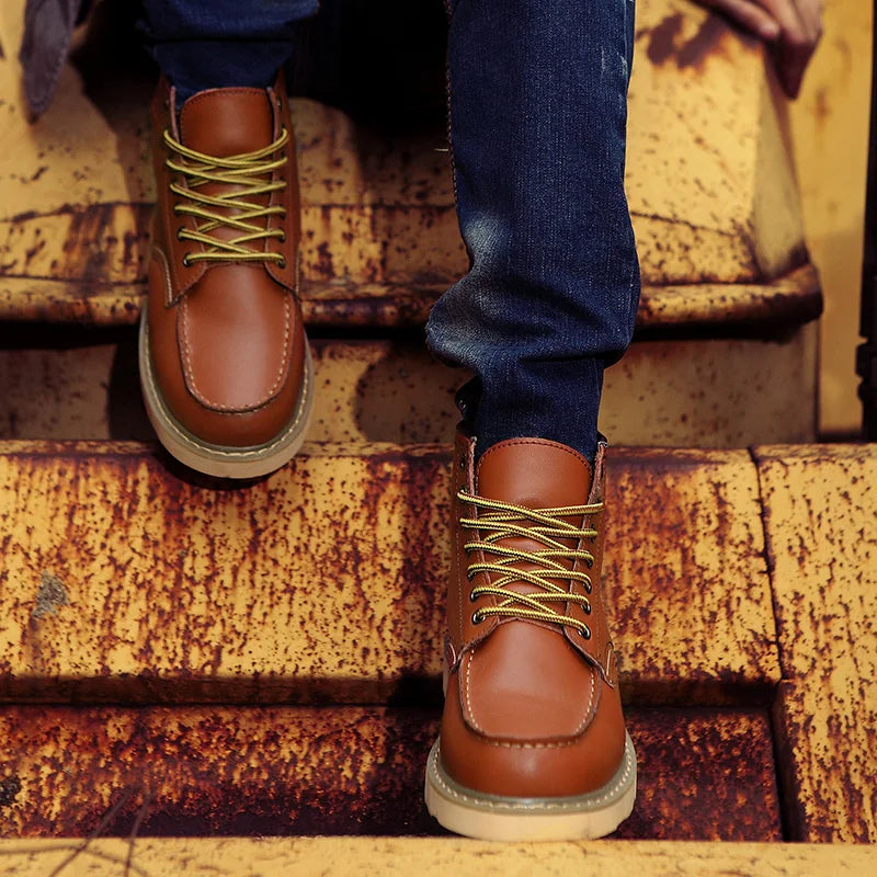 Maxim™ | Vintage-inspirierter Stiefel - Schwarz / 35