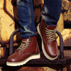 Maxim™ | Vintage-inspirierter Stiefel - Bordeaux / 35