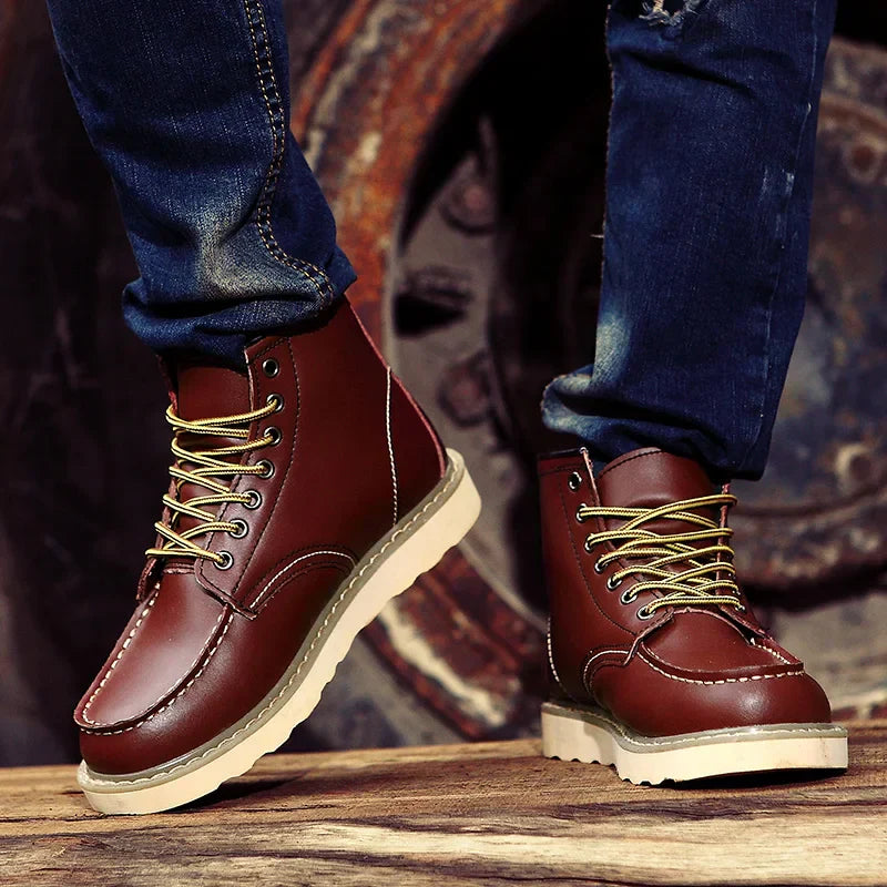 Maxim™ | Vintage-inspirierter Stiefel - Schwarz / 35