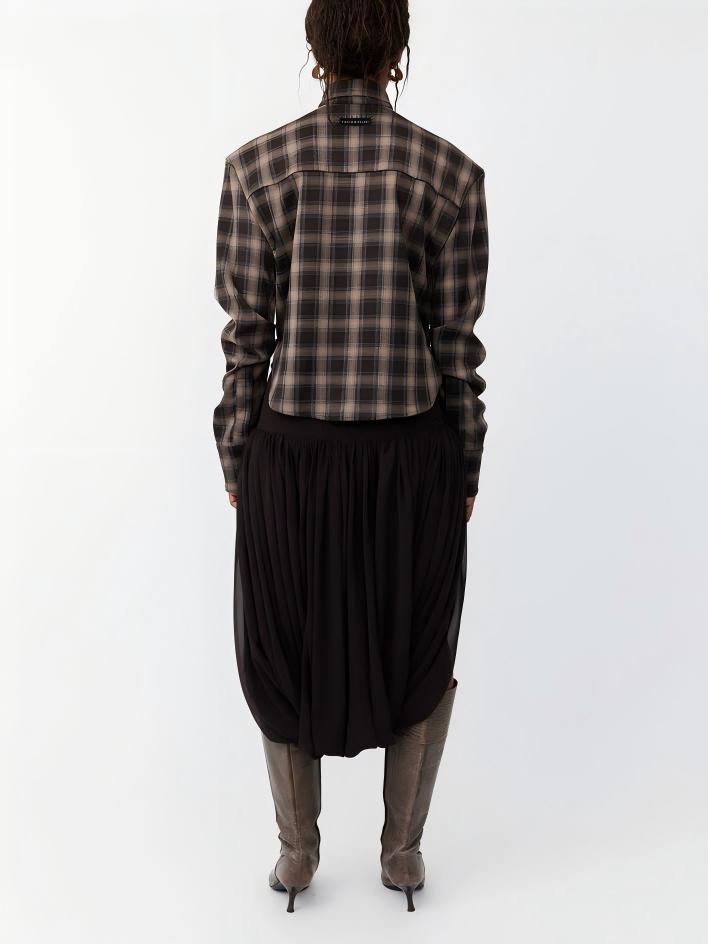 Alessandra | Damenbluse, kariert & modern