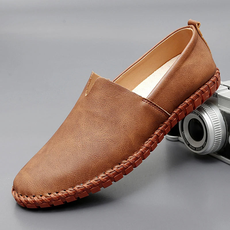 Calyx | Stichdetail-Lederloafers