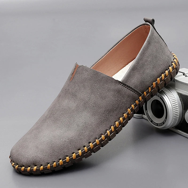 Calyx | Stichdetail-Lederloafers