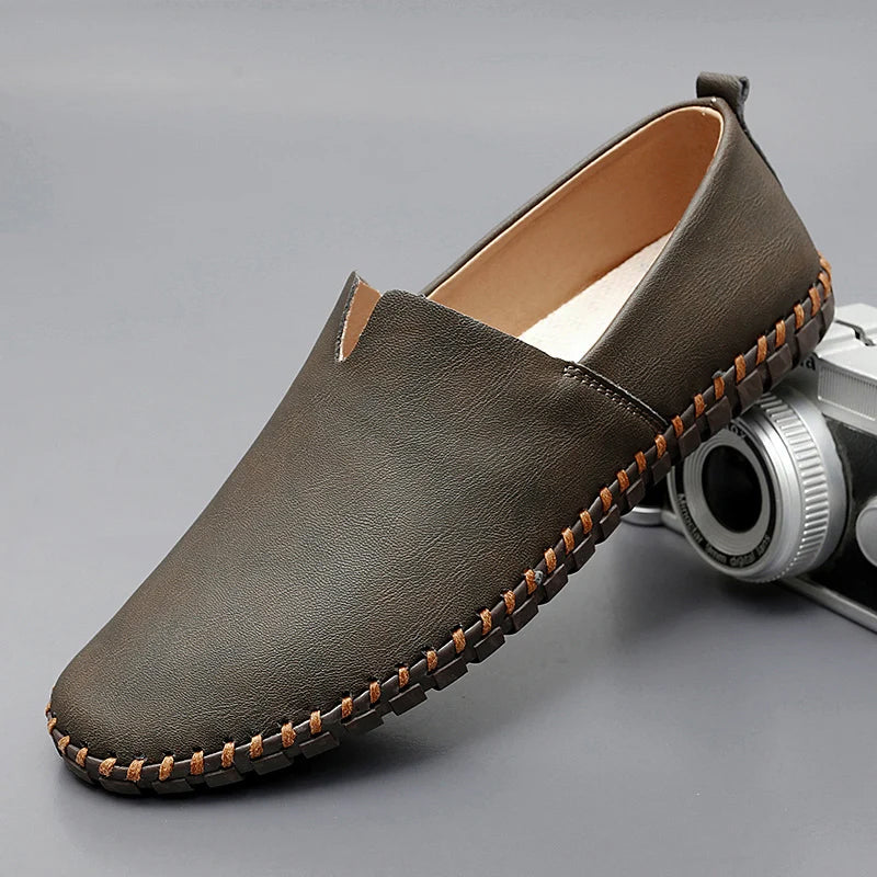 Calyx | Stichdetail-Lederloafers